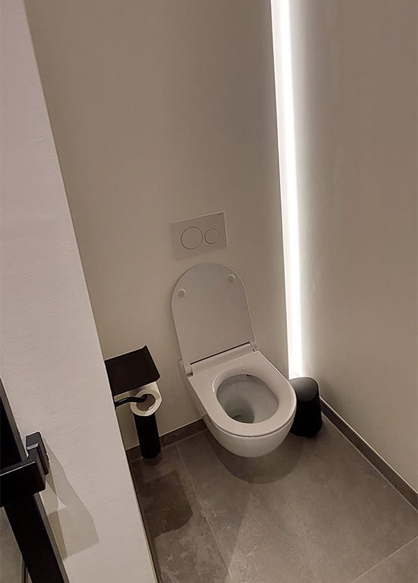 toilet plaatsen